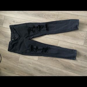 Black AE skinny jeans size 14 regular next level stretch
